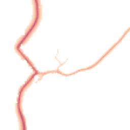 Daytime road noise heatmap for CB21 4PD