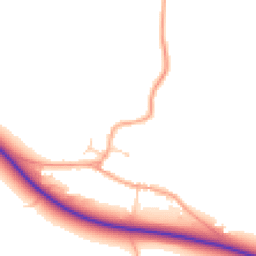 Daytime road noise heatmap for CB21 4QA
