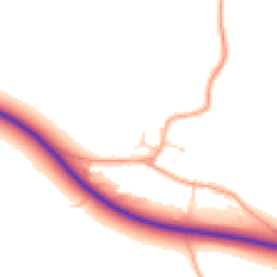 Daytime road noise heatmap for CB21 4QE