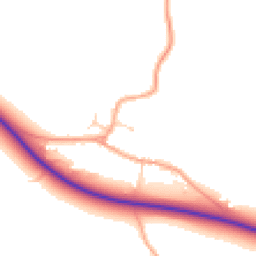 Daytime road noise heatmap for CB21 4QQ
