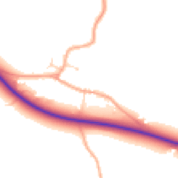 Daytime road noise heatmap for CB21 4QT