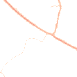 Daytime road noise heatmap for CB21 4TJ