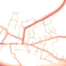 Daytime road noise heatmap for CB21 4YP