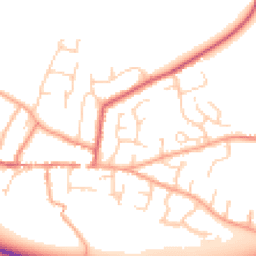 Daytime road noise heatmap for CB21 4YW