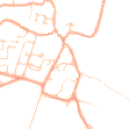 Daytime road noise heatmap for CB21 5BL