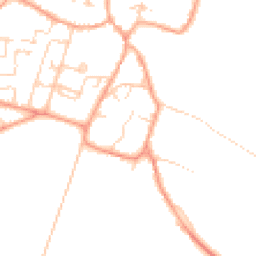 Daytime road noise heatmap for CB21 5BU