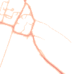 Daytime road noise heatmap for CB21 5BY