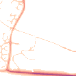 Daytime road noise heatmap for CB21 5DE