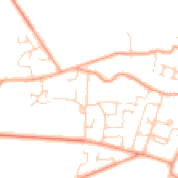 Daytime road noise heatmap for CB21 5DP