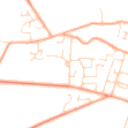 Daytime road noise heatmap for CB21 5DU
