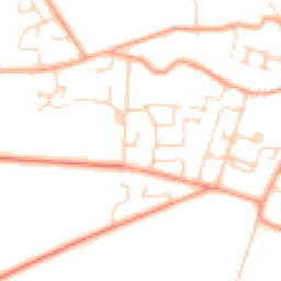 Daytime road noise heatmap for CB21 5DX