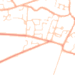 Daytime road noise heatmap for CB21 5GA