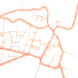 Daytime road noise heatmap for CB21 5HF