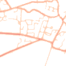Daytime road noise heatmap for CB21 5HL