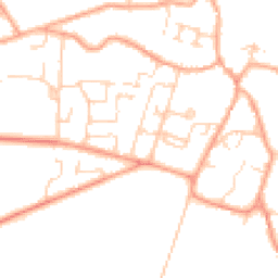 Daytime road noise heatmap for CB21 5HN