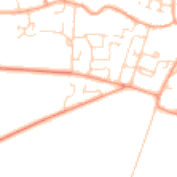 Daytime road noise heatmap for CB21 5HS