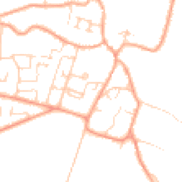 Daytime road noise heatmap for CB21 5HT