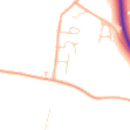 Daytime road noise heatmap for CB21 6AG
