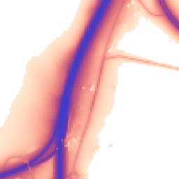 Daytime road noise heatmap for CB21 6AN