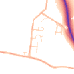 Daytime road noise heatmap for CB21 6BA