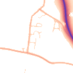 Daytime road noise heatmap for CB21 6BB