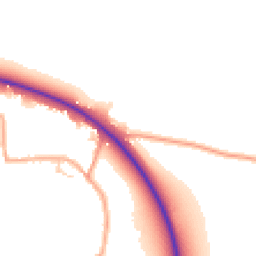 Daytime road noise heatmap for CB21 6BP