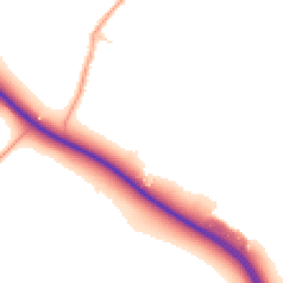Daytime road noise heatmap for CB21 6BS