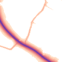 Daytime road noise heatmap for CB21 6BT