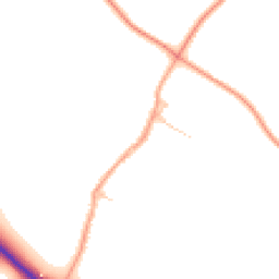 Daytime road noise heatmap for CB21 6BU
