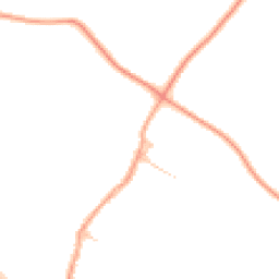 Daytime road noise heatmap for CB21 6BZ