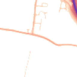 Daytime road noise heatmap for CB21 6DN