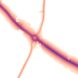 Daytime road noise heatmap for CB22 3AB