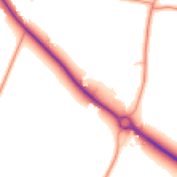 Daytime road noise heatmap for CB22 3AY