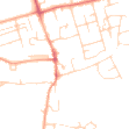 Daytime road noise heatmap for CB22 3BE