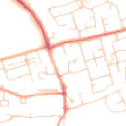 Daytime road noise heatmap for CB22 3BJ