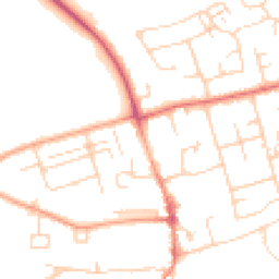 Daytime road noise heatmap for CB22 3BL