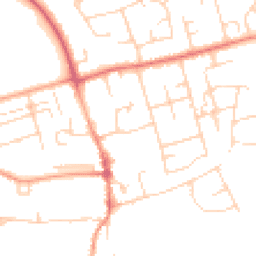 Daytime road noise heatmap for CB22 3BQ