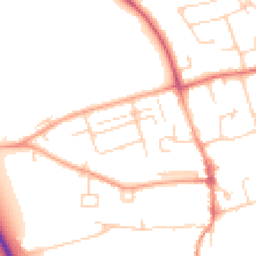 Daytime road noise heatmap for CB22 3BT