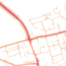 Daytime road noise heatmap for CB22 3DB
