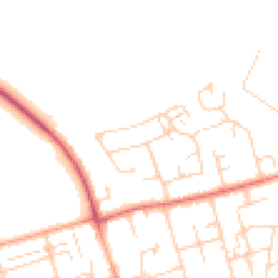 Daytime road noise heatmap for CB22 3DL