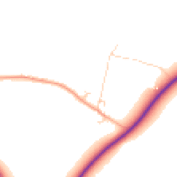 Daytime road noise heatmap for CB22 3EP