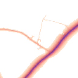 Daytime road noise heatmap for CB22 3ES