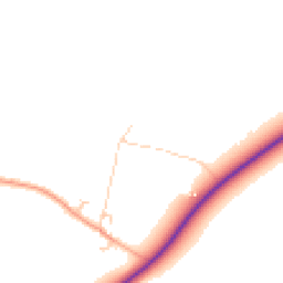 Daytime road noise heatmap for CB22 3EU