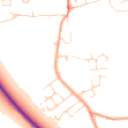 Daytime road noise heatmap for CB22 3HE