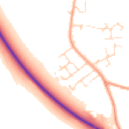 Daytime road noise heatmap for CB22 3HT