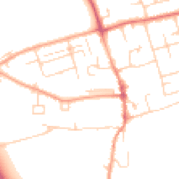 Daytime road noise heatmap for CB22 3JD