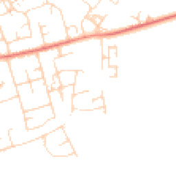 Daytime road noise heatmap for CB22 3JW