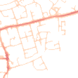 Daytime road noise heatmap for CB22 3JX