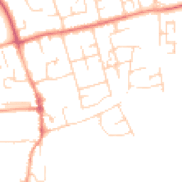 Daytime road noise heatmap for CB22 3JZ