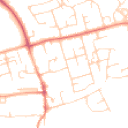 Daytime road noise heatmap for CB22 3LA